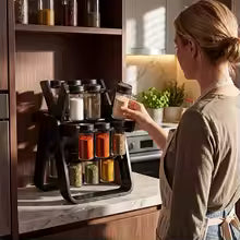 18 Jar Rotating Spice Rack